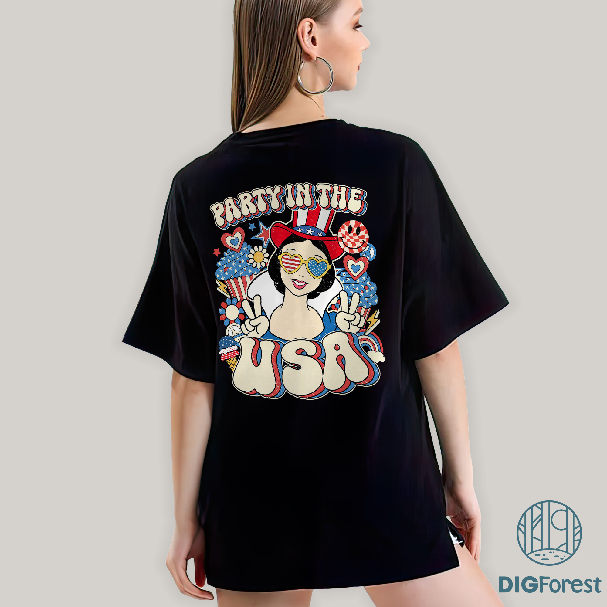 Disney Snow White Party in the USA Shirt - 4th of July Patriotic Tee | America 1776 Independence Day Shirt Disney Snow White Party in the USA Shirt - 4th of July Patriotic Tee | America 1776 Independence Day Shirt