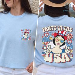 Disney Snow White Princess Party In The USA Shirt, Snow White and The Seven Dwarfs 4th Of July Shirt, Patriotic Shirt, Happy 4th Of July Shirt, America 1776 Shirt, Independence Day Shirt