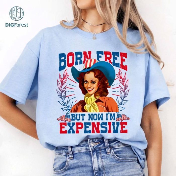 Born Free But Now I'm Expensive Shirt, 4th of July Shirt, Independence Day Tee, Retro 4th of July Shirt, Independence Day Shirts, 4th of July Womens Shirt, USA