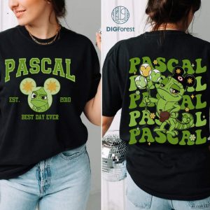 Retro Disneyland Pascal Floral Shirt, Disney Rapunzel Princess Shirt, Disneyland Tangled Shirt, Disneyworld Shirt, Disneyland Trip 2024 Shirt