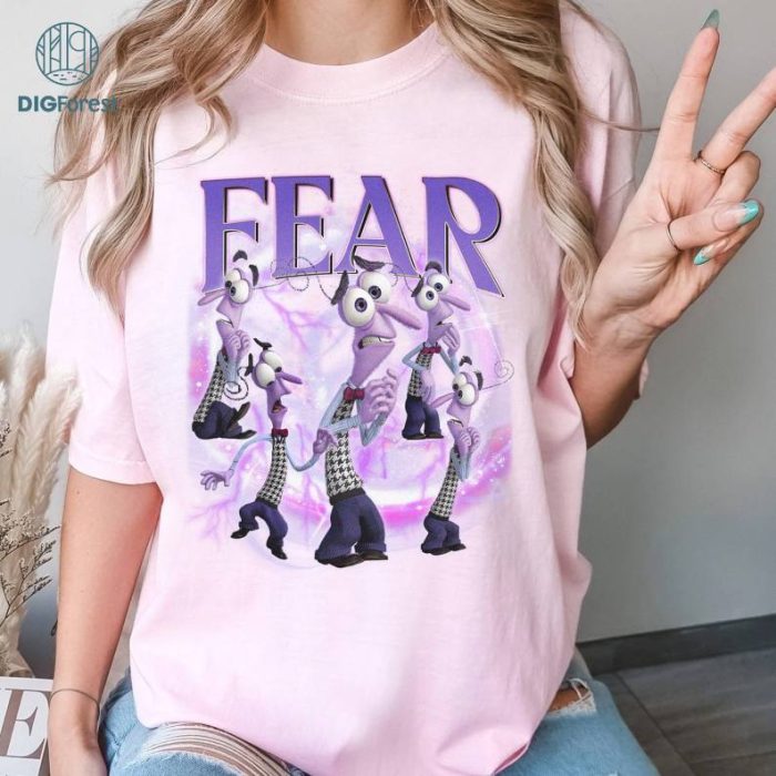 Disney Inside Out Characters Costume Shirt, Inside Out 2 Fear Shirt, Inside Out Group Matching, Inside Out 2 Family Party, Inside Out Friends Shirts