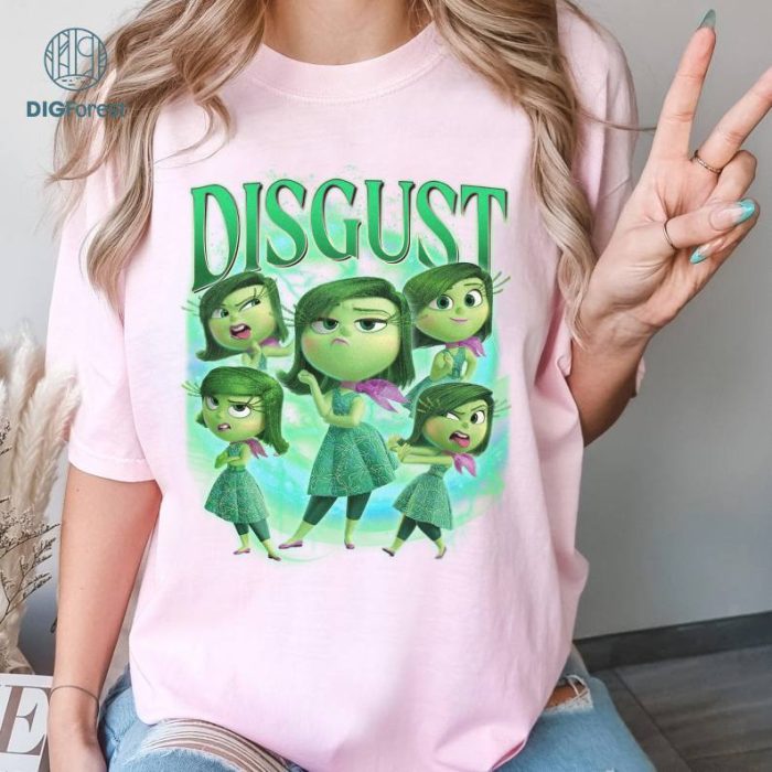 Disney Inside Out Characters Costume Shirt, Inside Out 2 Discust Shirt, Inside Out Group Matching, Inside Out 2 Family Party, Inside Out Friends Shirts