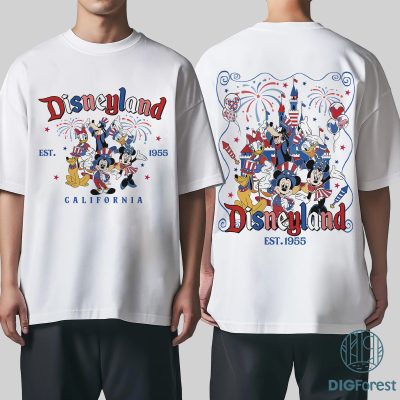 Disney Mickey and Friends 4th of July Shirt | Disneyland Patriotic Tee | Party in the USA Shirt | Mickey Independence Day Shirt