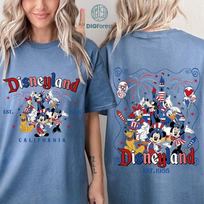 Disney Mickey and Friends Fourth Of July Shirt, Disneyland Patriotic Shirt, Mickey Patriotic, Independence Day, Freedom Shirt, Party in the USA