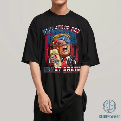 Make 4th of July Great Again Shirt | Funny Trump 4th of July Tee | Trump 2024 Republican Shirt | Patriotic Ultra Maga Shirt