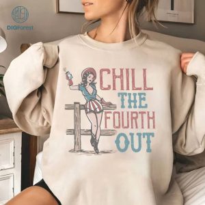 Chill The Fourth Out Shirt, Retro America T-Shirt, 4th of July T-shirt, Independence Day Shirt, 4th Of July Shirts, Retro Shirts, Memorial Tee