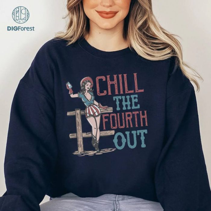 Chill The Fourth Out Shirt, Retro America T-Shirt, 4th of July T-shirt, Independence Day Shirt, 4th Of July Shirts, Retro Shirts, Memorial Tee