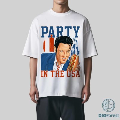 Patriotic Elvis Comfort Colors Shirt | Retro Elvis Presley 4th of July Tee | Elvis Fan Graphic T-Shirt
