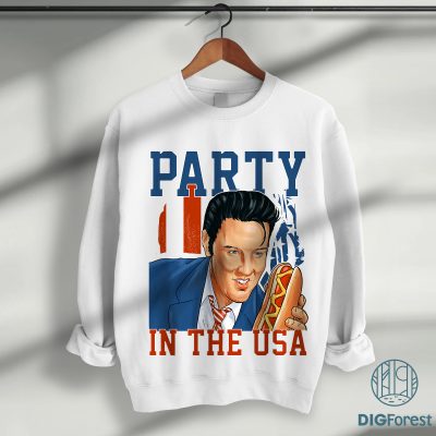 Patriotic Elvis Comfort Colors Shirt | Retro Elvis Presley 4th of July Tee | Elvis Fan Graphic T-Shirt