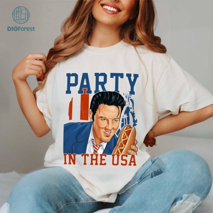 Patriotic Elvis Comfort Colors Shirt, Retro Elvis Shirt, Elvis Presley Shirt, Elvis Shirt, Elvis Fan, Elvis Graphic T-Shirt, 4th of July