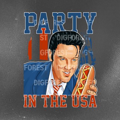 Patriotic Elvis Comfort Colors Shirt | Retro Elvis Presley 4th of July Tee | Elvis Fan Graphic T-Shirt