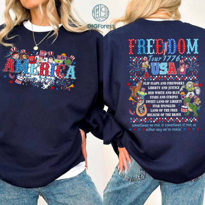 Disney Retro Toy Story America Tour Shirt, Toy Story Characters 4th of July Shirt, 1776 Independence Day Shirt, American Flag Shirt, Memorial Day Shirt, Patriotic Freedom