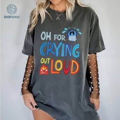 Disney Pixar Inside Out 2 Characters Shirt, Oh For Crying Out Loud Shirt, Sadness Inside Out 2 Shirt, Pixar Inside Out