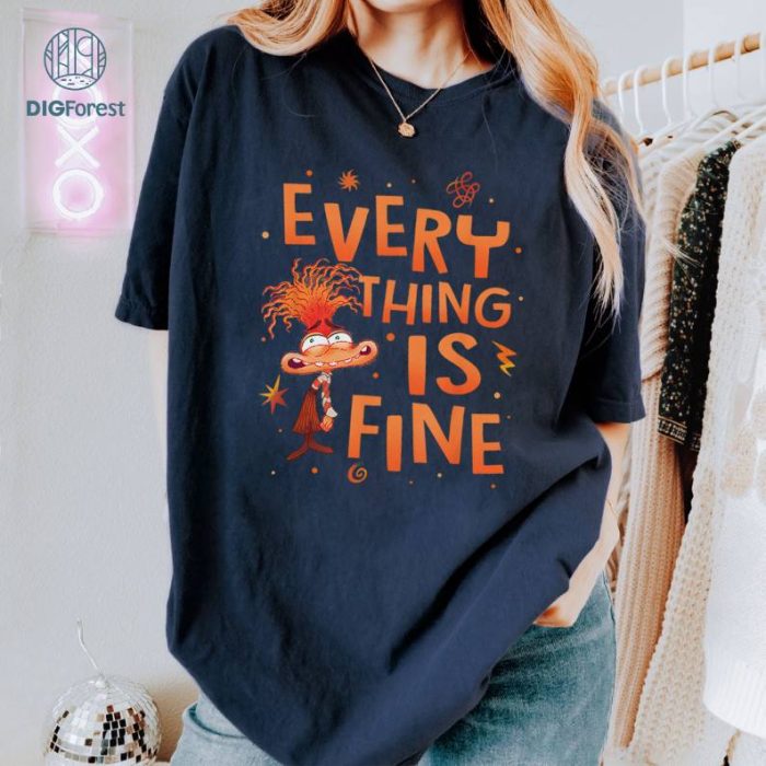 Disneyland Inside Out Anxiety Shirt, Disney Emotions Inside Out Shirt, Pixar Inside Out Shirt, Everything Is Fine Shirt, Inside Out Birthday Shirt