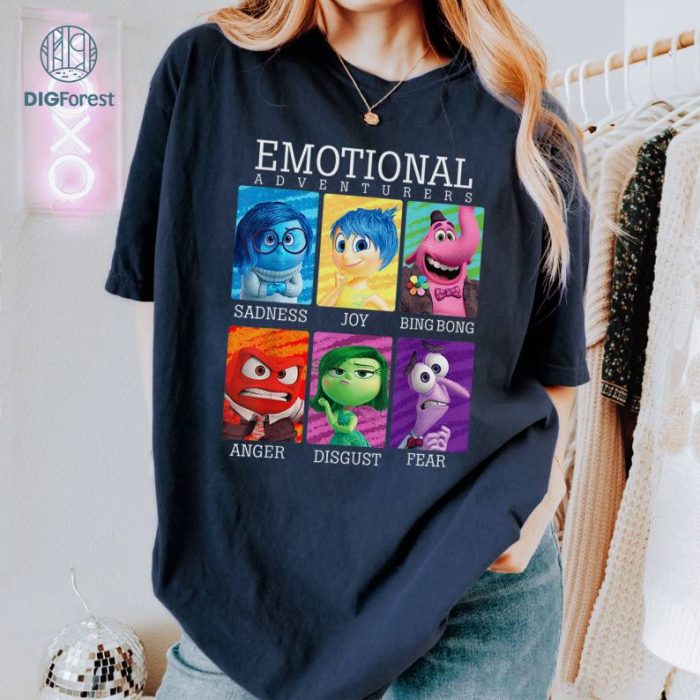 Disney Emotional Adventurers Inside Out Shirt, Inside Out Movie Sweatshirt, Inside Out 2024 Movie, Inside Out 2 Shirt, Inside Out Characters Shirt