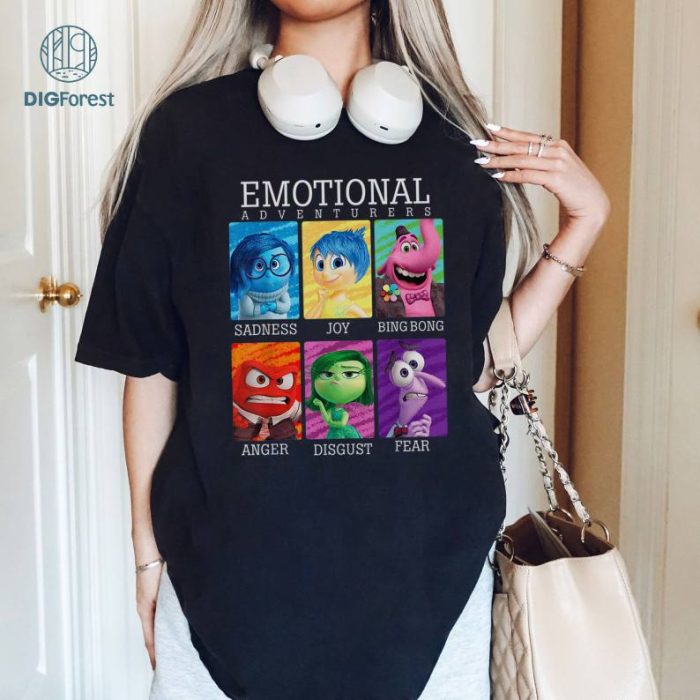 Disney Emotional Adventurers Inside Out Shirt, Inside Out Movie Sweatshirt, Inside Out 2024 Movie, Inside Out 2 Shirt, Inside Out Characters Shirt