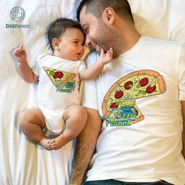 Disney Toy Story Dad And Son Shirts, Pizza Planet Shirt, Matching Dad Baby Shirt, Father Son Shirts, Daddy And Me Shirt, Fathers Day Gifts For Dad