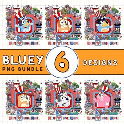 Bluey and Bingo 4th Of July Bundle, 4th Of July Bluey Family Png, Red White And Bluey Shirt, Bluey Patriotic Shirt, Funny 4th Of July, Instant Download