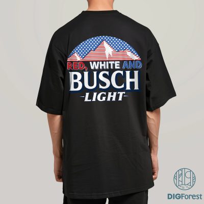 Red White and Busch Light 4th of July Shirt – Patriotic Party Tee | Independence Day Beer Shirt
