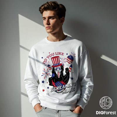 Horror Screaming Scream Movie Ghostface Shirt – 4th of July Horror Tee | Independence Day Screaming Shirt