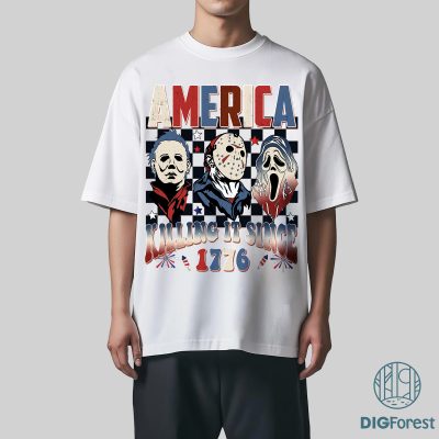 Horror Movie 4th of July Shirt – Killer Independence Day Tee | America Killin' It Since 1776