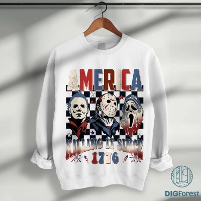 Horror Movie 4th of July Shirt – Killer Independence Day Tee | America Killin' It Since 1776 Horror Movie 4th of July Shirt – Killer Independence Day Tee | America Killin' It Since 1776