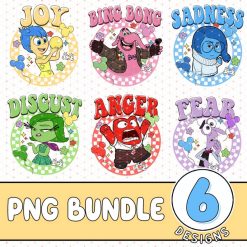 Disney Inside Out Characters Group Bundle, Inside Out Png, Inside Out Group Matching, Inside Out Family Party, Inside Out Matching Shirts
