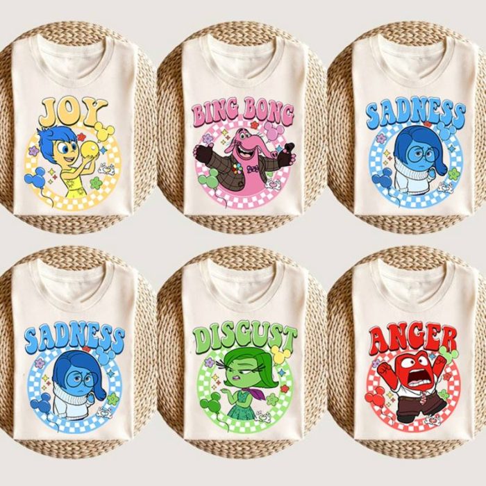 Disney Inside Out Characters Group Bundle, Inside Out Png, Inside Out Group Matching, Inside Out Family Party, Inside Out Matching Shirts