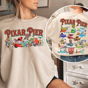 Vintage Disneyland Pixar Pier Shirt, Disney Pixar Movie Shirt, Disneyland Shirt, Family Matching Shirt, Pixar Fest Shirt, Pixar Pier Shirt