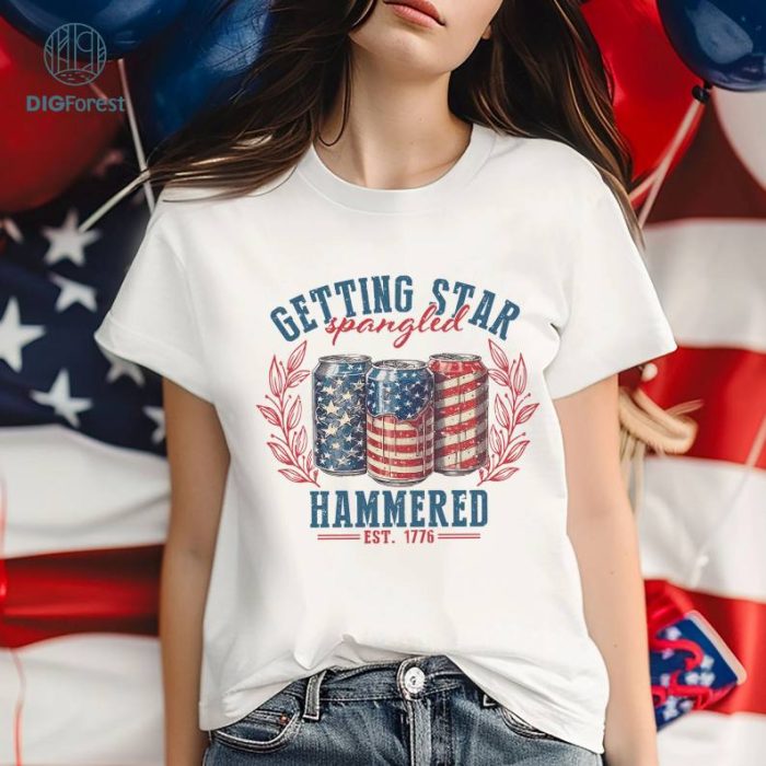 Getting Star Spangled Hammered 4th Of July Shirt, 4th of July Comfort Colors Shirt, Independence Day Shirt, Patriotic Shirt