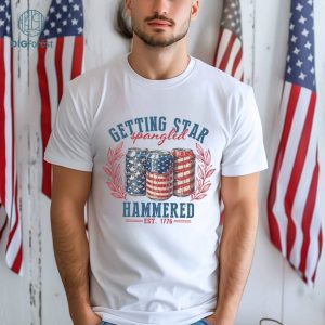 Getting Star Spangled Hammered 4th Of July Shirt, 4th of July Comfort Colors Shirt, Independence Day Shirt, Patriotic Shirt