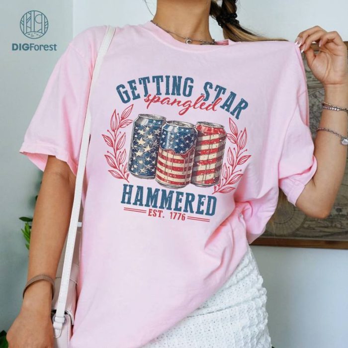 Getting Star Spangled Hammered 4th Of July Shirt, 4th of July Comfort Colors Shirt, Independence Day Shirt, Patriotic Shirt