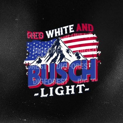 Red White and Busch Light 4th of July Shirt – Patriotic Beer Drinking Independence Day Tee
