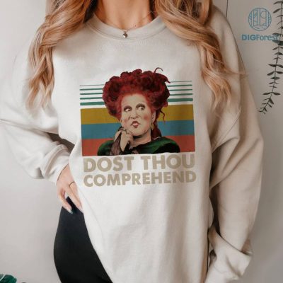 Halloween Gift Hocus Pocus Lovers Movie Winifred Sanderson Dost Thou Comprehend Vintage, Sanderson Sisters Shirt, Halloween Shirt, Disney Halloween Shirt, Halloween Party Halloween Gift Hocus Pocus Lovers Movie Winifred Sanderson Dost Thou Comprehend Vintage, Sanderson Sisters Shirt, Halloween Shirt, Disney Halloween Shirt, Halloween Party