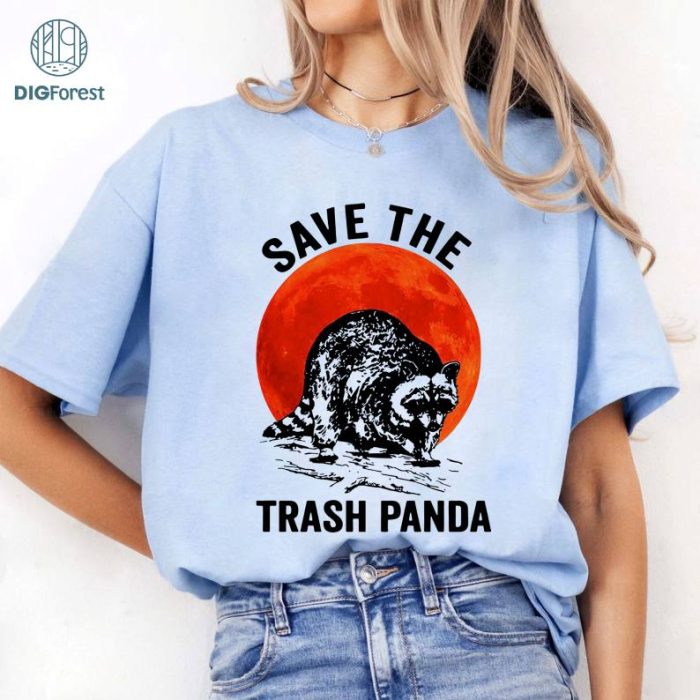 Halloween Gift Raccoon Lovers Save The Trash Panda Shirt, Raccoon Shirt, Racoon Shirt, Animal Lovers Shirt, Pet Lovers Shirt, Racoon Vintage Shirt