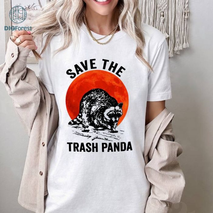 Halloween Gift Raccoon Lovers Save The Trash Panda Shirt, Raccoon Shirt, Racoon Shirt, Animal Lovers Shirt, Pet Lovers Shirt, Racoon Vintage Shirt