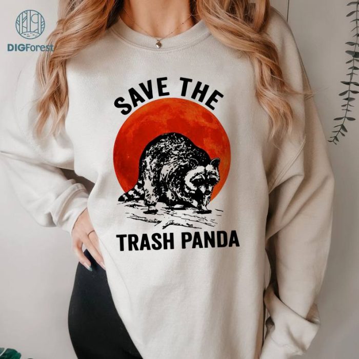 Halloween Gift Raccoon Lovers Save The Trash Panda Shirt, Raccoon Shirt, Racoon Shirt, Animal Lovers Shirt, Pet Lovers Shirt, Racoon Vintage Shirt