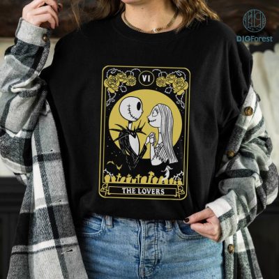 Disney The Nightmare Before Christmas Halloween Shirt, Jack & Sally Card Halloween Shirt, Disney Fan Gifts, Jack Skellington Lover Gift, Halloween Shirt