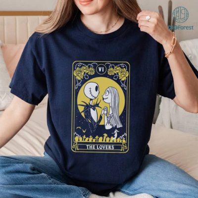 Disney The Nightmare Before Christmas Halloween Shirt, Jack & Sally Card Halloween Shirt, Disney Fan Gifts, Jack Skellington Lover Gift, Halloween Shirt