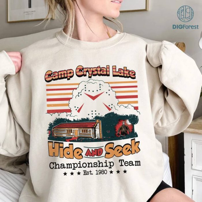 Camp Crystal Lake Shirt, Jason Voorhees Shirt, Halloween Horror Shirt, Hide And Seek Championship Shirt, Friday The 13th Halloween Shirt