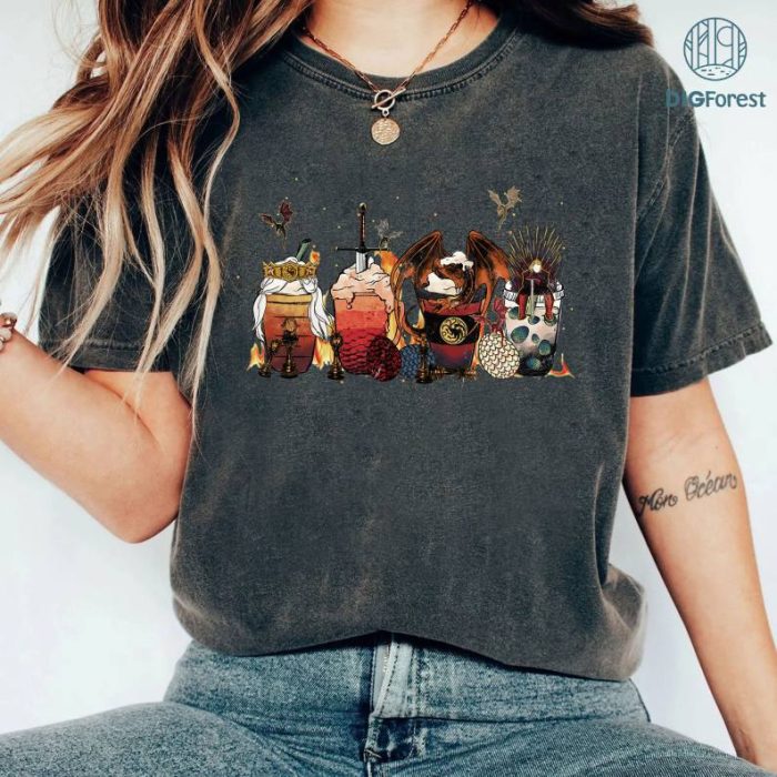 Halloween Coffee Shirt, Fall Coffee Shirt, Coffee Lover Halloween Shirt, Spooky Coffee Shirt, House Of The Dragons Fall Coffee Sweatshirt