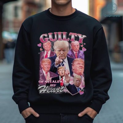 Donald Trump Guilty Of Stealing My Heart Shirt, Vintage Bootleg Mugshot Retro Shirt, Trump 2024, MAGA, Election 2024 Shirt