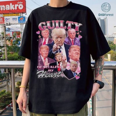 Donald Trump Guilty Of Stealing My Heart Shirt, Vintage Bootleg Mugshot Retro Shirt, Trump 2024, MAGA, Election 2024 Shirt