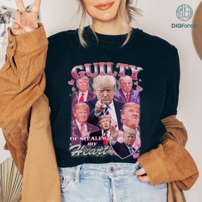 Donald Trump Guilty Of Stealing My Heart Shirt, Vintage Bootleg Mugshot Retro Shirt, Trump 2024, MAGA, Election 2024 Shirt
