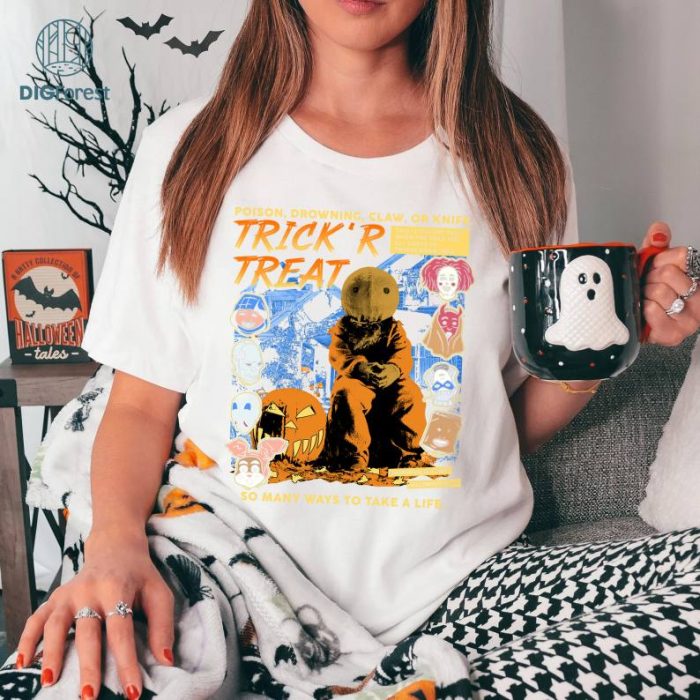 Trick R Treat - Comic Cover Horror Halloween Shirt, Trick r Treat Movie shirt, Sam Trick r Treat, Halloween Trick 'r Treat Shirt, Scary Pumpkin Shirt, For Halloween Shirt
