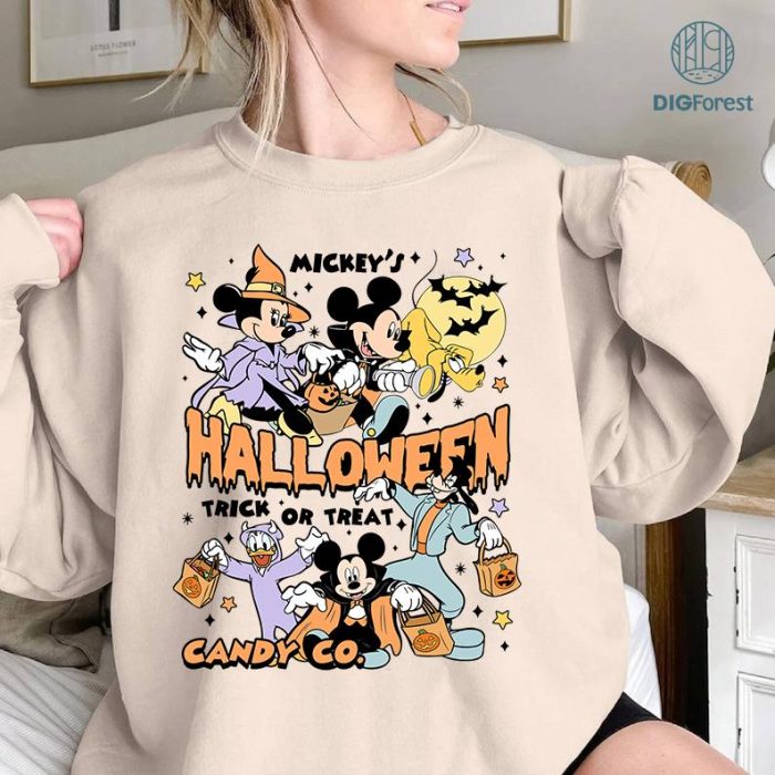 Disneyland Halloween Mickey's Not So Scary Shirt, Mickey And Friend Halloween Trick Or Treat Shirt, Disneyland Halloween Spooky Season Shirt
