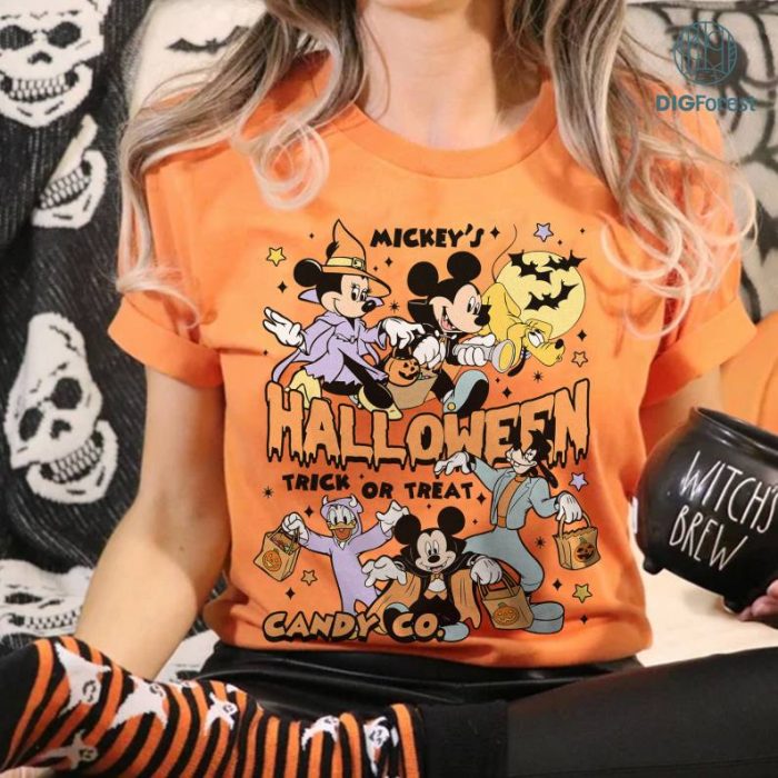 Disneyland Halloween Mickey's Not So Scary Shirt, Mickey And Friend Halloween Trick Or Treat Shirt, Disneyland Halloween Spooky Season Shirt