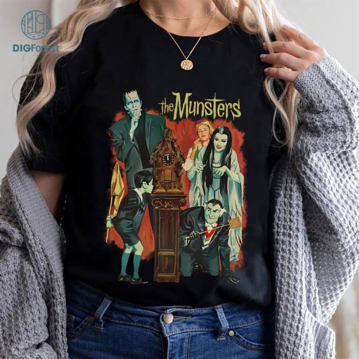 Retro Munster Halloween Shirt, Frankenstein Shirt, The Munster Sweatshirt, Horror Movie T-Shirt, The Munster Tv Series Hoodie, Horror Hoodie