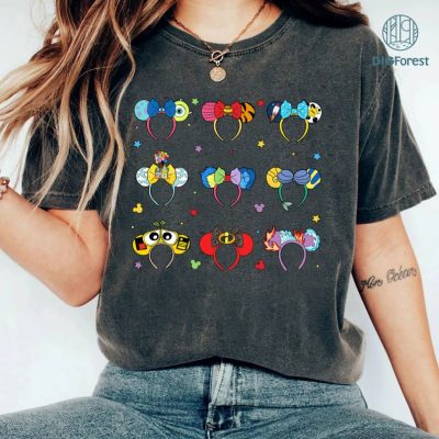 Disneyland Pixar Headband Bows Shirt, Disneyland Monster Inc Winnie The Pooh Stitch Lilo Headband Bows Shirt, Disneyland Pixar Fest 2024 Tee Disneyland Pixar Headband Bows Shirt, Disneyland Monster Inc Winnie The Pooh Stitch Lilo Headband Bows Shirt, Disneyland Pixar Fest 2024 Tee