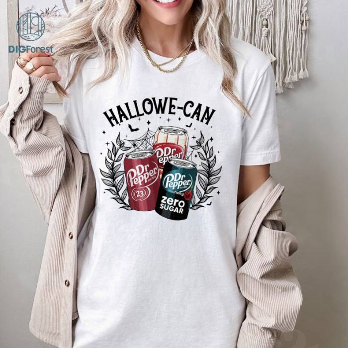 Dr Pepper Hellloween-Can Funny Halloween Shirt, Halloween Shirt, Spooky Season Shirt, Retro Halloween, Halloween Sweatshirt, Fall Shirt